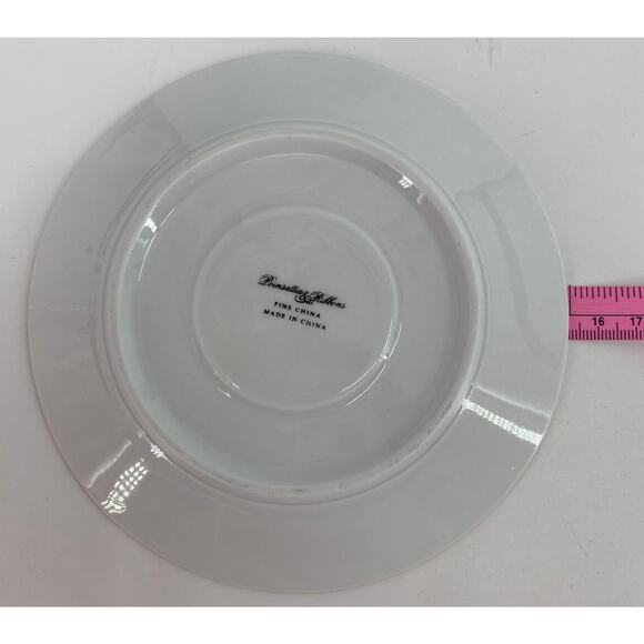 Tienshan Fairfield Poinsettia & Ribbons Christmas Holiday Cup Saucer Coffee Tea - Picture 6 of 6